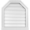 Ekena Millwork Octagonal Top Surface Mount PVC Gable Vent w/ 2"W x 2"P Brickmould Sill Frame, 20"W x 22"H GVPOT20X2203SF - alternate 1